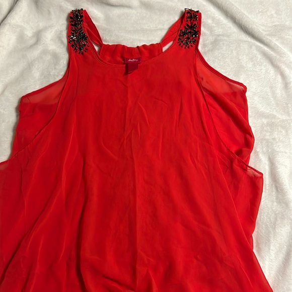 Daytrip Tops - Daytrip Red Tank Sz L